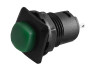 Кнопка квадрат зелена з фіксатором ON-OFF/DS-226 LEDUA