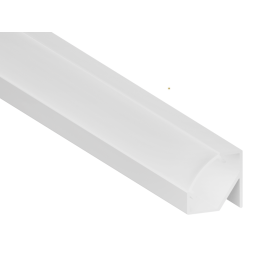 Алюминиевый профиль для светодиодной ленты АЛ-74 2 метра угловой белый LEDUA