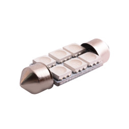 Светодиодная автолампа C5W SV8.5 12В 36мм SMD5050-6led синий