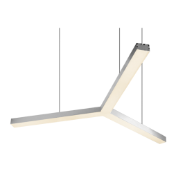 Светильник подвесной светодиодный, потолочный Y 220V 86W 6480Lm 3500k 500*500*500 с внешним блоком LEDUA