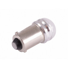 Світлодіодна авто лампа BA9S-5630-2smd з лінзою мат білий 12V LEDUA