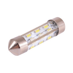 Світлодіодна авто лампа S85-39mm-24smd силікон 3014 білий 12V LEDUA