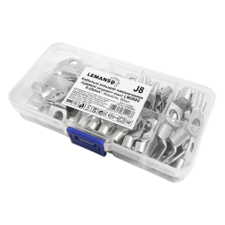 Кабельні кільцеві наконечники луджені (всередині мідні) 6-25mm2 60шт LM2685 Лємансо