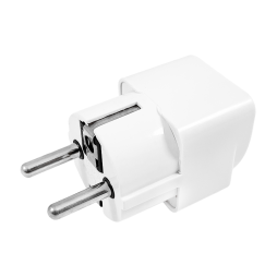 Перехідник мережевий універсальний England (євро з заземленням), білий (2-0168) TCOM