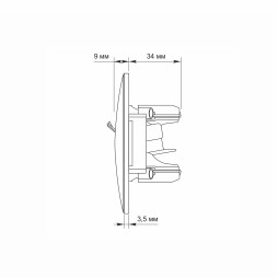 Розетка CAT6+CAT6 комп'ютерна подвійна кремова VIDEX BINERA