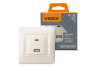 Розетка USB-A + USB-C PD20W кремова VIDEX BINERA