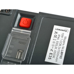 Прожектор светодиодный с аккумулятором Lemanso LMP85 USB COB LED 10W 930Lm 6500K IP44