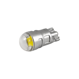 Светодиодная автолампа T10 W5W с линзой 12В SMD3030-2led белый