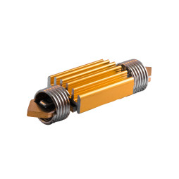 Светодиодная автолампа C5W SV8.5 с обманкой и радиатором 12В 39мм SMD3030-6led белый