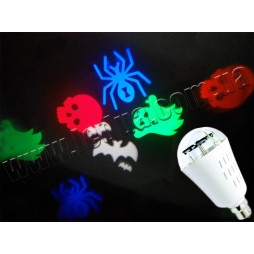 Світлодіодна лампа E27 Маскарад 4W 220V (RGB+білий)