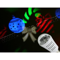 Світлодіодна лампа E27 4W 220V (RGB+білий) Свято