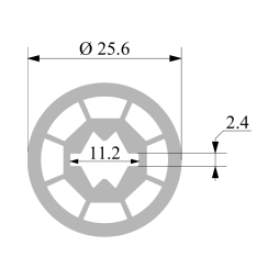 Профиль силиконовый LEDUA СП-9 круглый ⌀ 26 мм для LED ленты накладной IP67 1 м