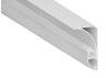 Алюмінієвий профіль для світлодіодної стрічки накладний стельовий, підлоговий плінтус АЛ-106 3 метра білий LEDUA