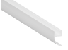 Алюмінієвий профіль для світлодіодної стрічки накладний стельовий, підлоговий плінтус АЛ-106 3 метра білий LEDUA