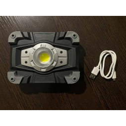 Прожектор-фонарь промышленный LED 10W COВ 1LED+RED/BLUE с USB