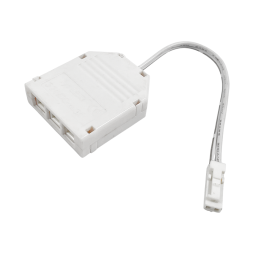 Розподільча коробка 3 отвори, біла, 100mm 22AWG міні папа LEDUA