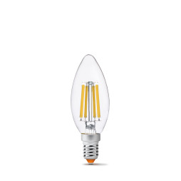 LED лампа VIDEX Filament C37F 6W E14 3000K