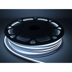 Світлодіодний неон 5*11mm 12V 10W/m 22lm/led IP65 білий 6500К 2 роки гарантії 50м бабіна LEDUA