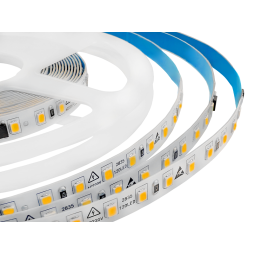 Світлодіодна стрічка 2835-120led-8mm-220V, IP20 8W/m 20-22LM подвійна плата білий 2 роки гарантії LEDUA