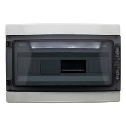 Коробка IP65, під 18 автоматів LEMANSO накладна, пластик / LMA7410