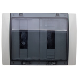 Коробка IP65, під 24 автомати LEMANSO накладна, пластик / LMA7411