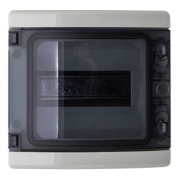 Коробка IP65, під 8 автоматів LEMANSO накладна, пластик / LMA7408