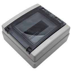 Коробка IP65, під 8 автоматів LEMANSO накладна, пластик / LMA7408