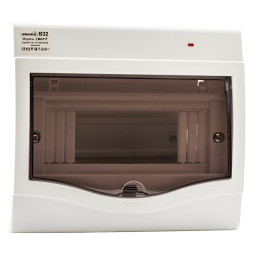 Коробка під 5-8 автоматів LEMANSO накладна, LED індикатор / LMA117