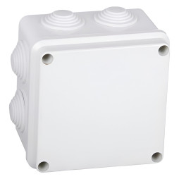 Расп. коробка LEMANSO 20020080 квадрат/LMA211 с резиновыми заглушками