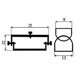 Металеве кріплення до профіля LEDUA
