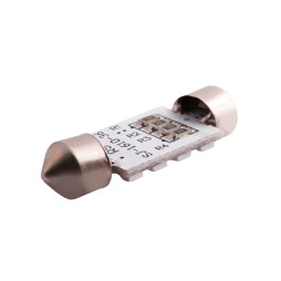 Світлодіодна авто лампа S85-36mm-16smd 1206 синій 12V LEDUA