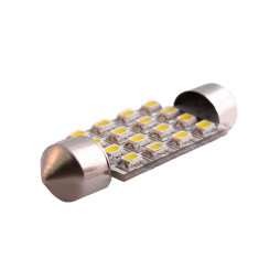 Светодиодная автолампа C5W SV8.5 12В 39мм SMD1206-16led белый