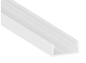 Профиль алюминиевый LEDUA АЛ-02-2 + рассеиватель для LED ленты накладной 1 м Белый
