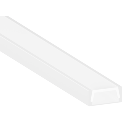 Профиль алюминиевый LEDUA АЛ-02-2 + рассеиватель для LED ленты накладной 2 м Белый