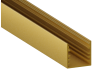 Алюминиевый профиль для светодиодной ленты АЛ-04-1 2 метра золотой накладной LEDUA