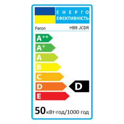 Галогенна лампа Feron HB8 JCDR 50Вт (20 шт в упаковці)