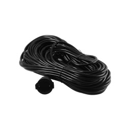 Подовжувач 1 гніздо 16A 30м із заземл. / LMK068 чорний Лємансо