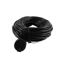 Подовжувач 1 гніздо 16A 20м із заземл. / LMK067 чорний Лємансо