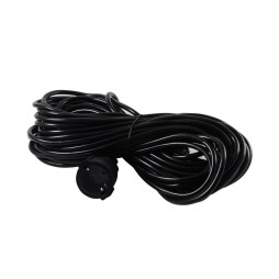 Подовжувач 1 гніздо 10A 20м із заземл. / LMK061 чорний Лємансо