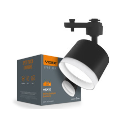 Светильник светодиодный трековый под лампу GX53 220-240V Черный (VL-SPF17C-BP) VIDEX