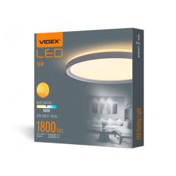 Светильник светодиодный круглый накладной с декоративной подсветкой 18W 220-240V 4000K IP20 DL3R белый (VL-DL3R-184W) VIDEX