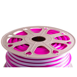 Світлодіодний неон 2835-120led-8,4mm-220V, 7W/m  IP65 рожевий AVT