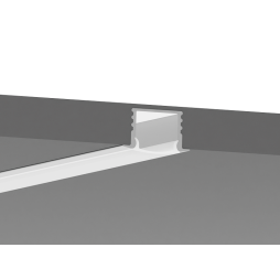Профиль алюминиевый анодированный LEDUA АЛ-03-1 + рассеиватель для LED ленты врезной 1 м