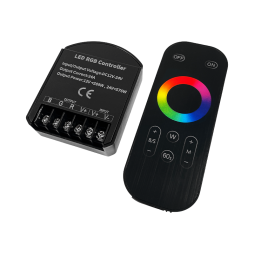Контроллер RGB OEM C-24-RF8-T-B радио сенсорный 8A/CH 12-24V Черный