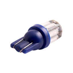 Светодиодная автолампа T10 W5W 12В SMD7020-10led синий