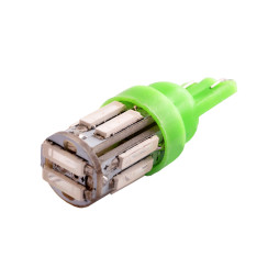 Світлодіодна авто лампа T10-7020-10smd зелений 12V LEDUA