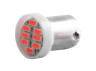 Світлодіодна авто лампа BA9S-3014-8smd червоний 12V LEDUA