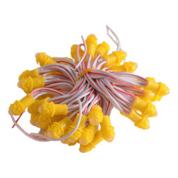 Светодиод быстрого монтажа 9мм желтый