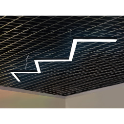 Светильник светодиодный подвесной LEDUA Левин 220В 201Вт 12600Лм 6000К (7х500) черный