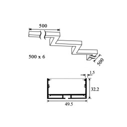 Светильник светодиодный подвесной LEDUA Левин 220В 201Вт 12600Лм 4000К (7х500) черный